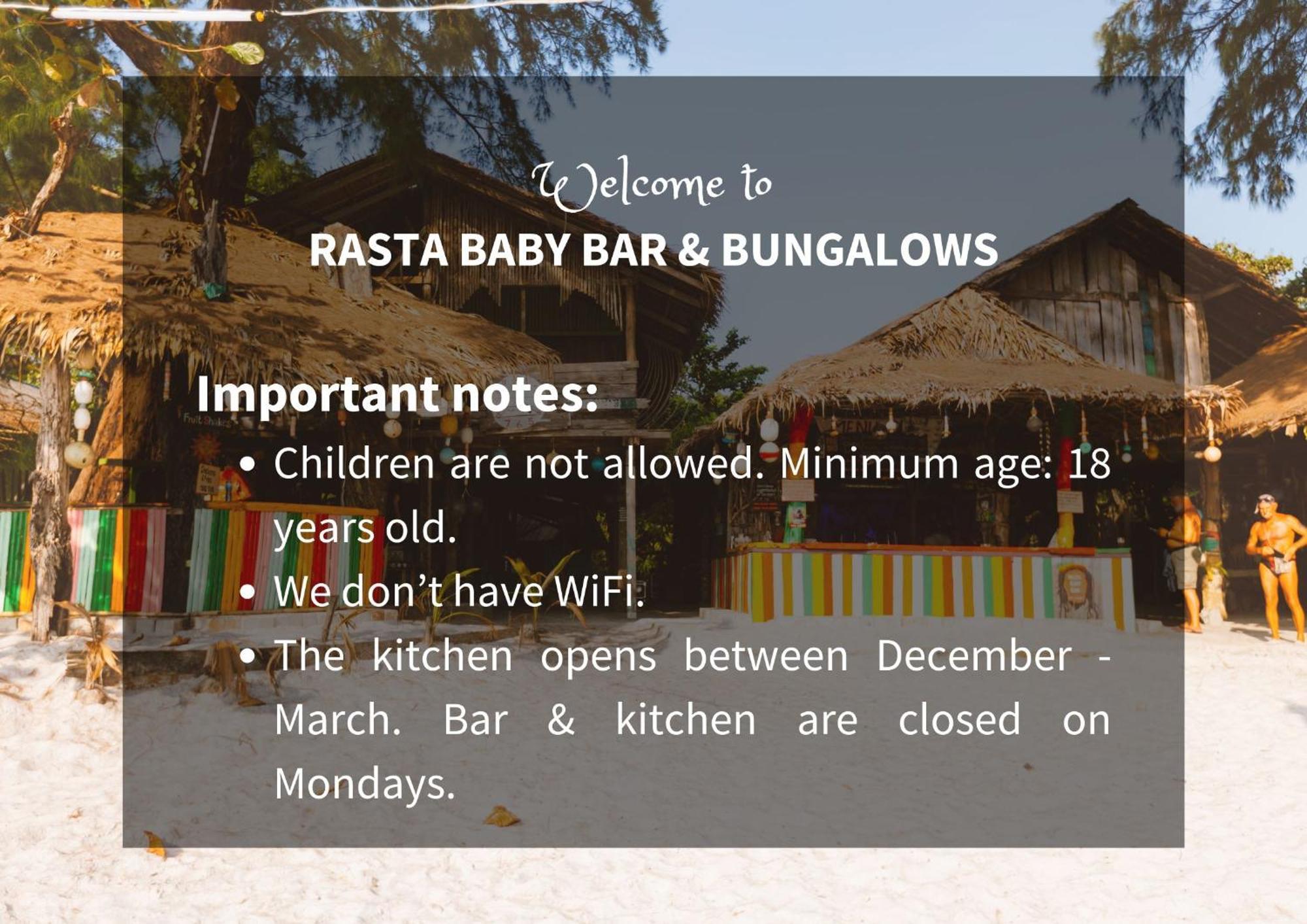 Rasta Baby Bar & Bungalows - Suitable For Young Travelers 코 파얌 외부 사진